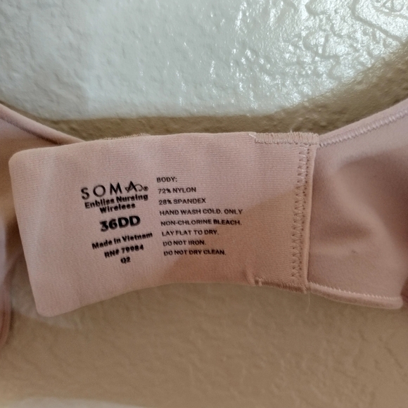 NWT soma enbliss wireless nursing bra sz 36DD - Picture 4 of 4